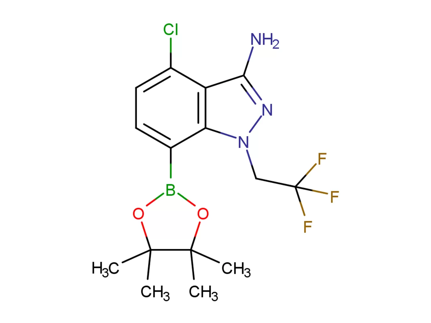 4-氯-7-(4,4,5,5-四甲基-1,3,2-二氧杂硼烷-2-基)-1-(2,2,2-三氟乙基)-1H-吲唑-3-胺