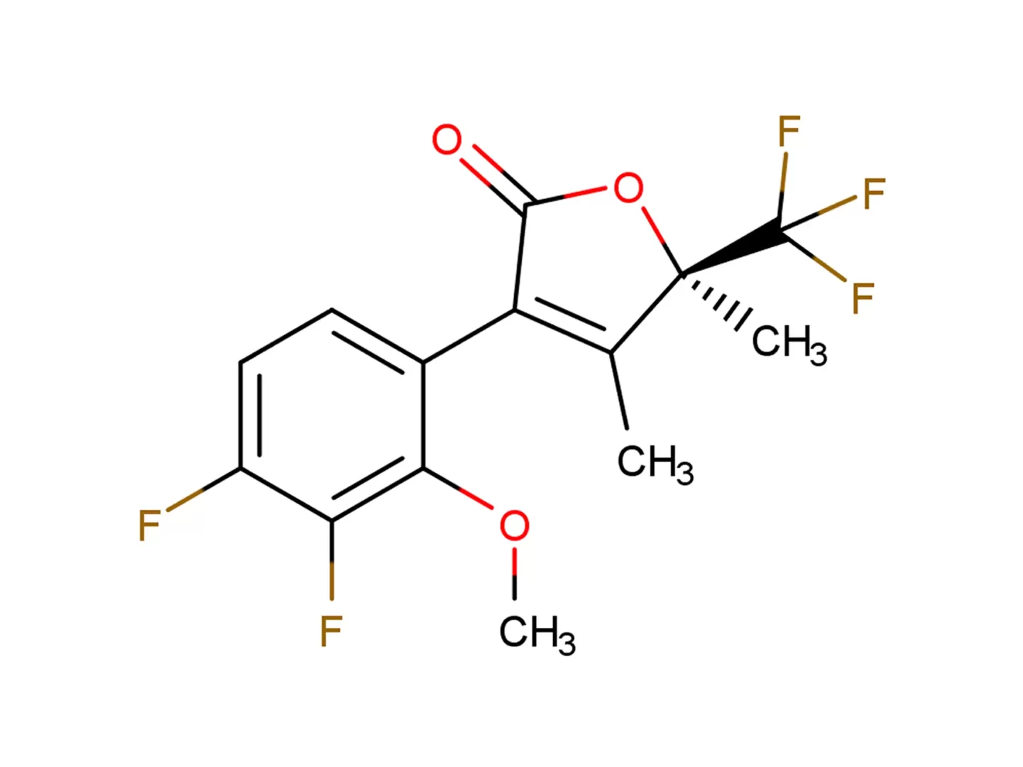 (5R)-3-(3,4-二氟-2-甲氧基苯基)-4,5-二甲基-5-(三氟甲基)-2(5H)-呋喃酮